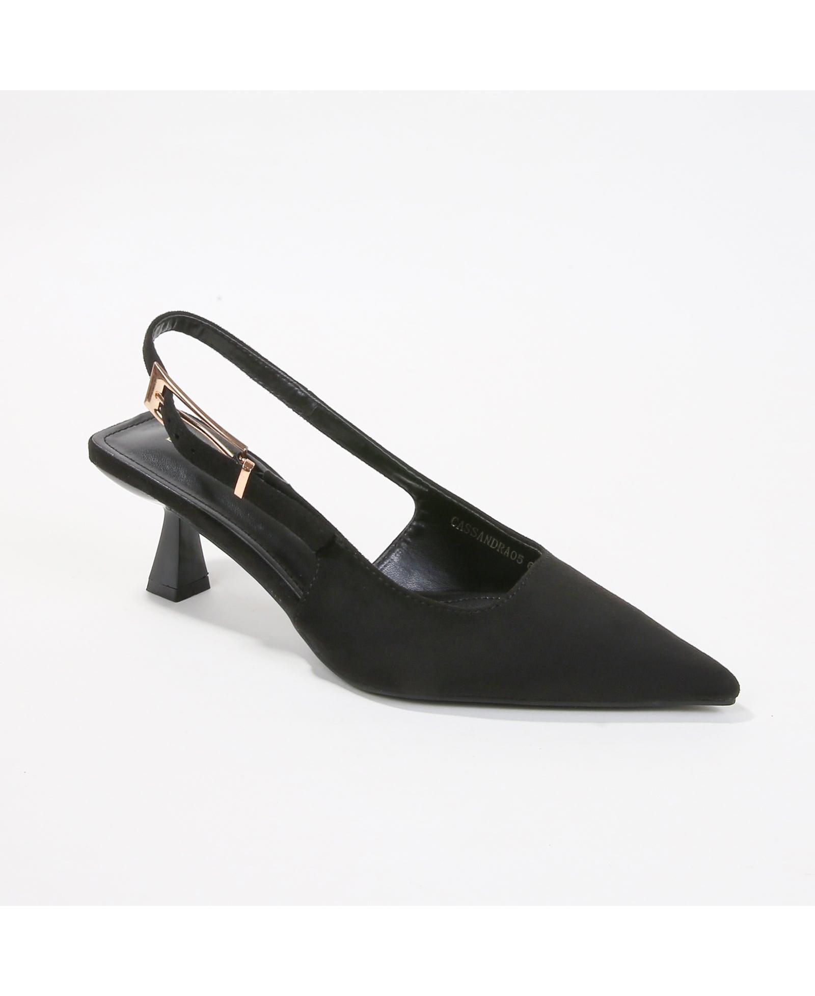 BERNESS Women's Cassandra Faux Suede Kitten Heels