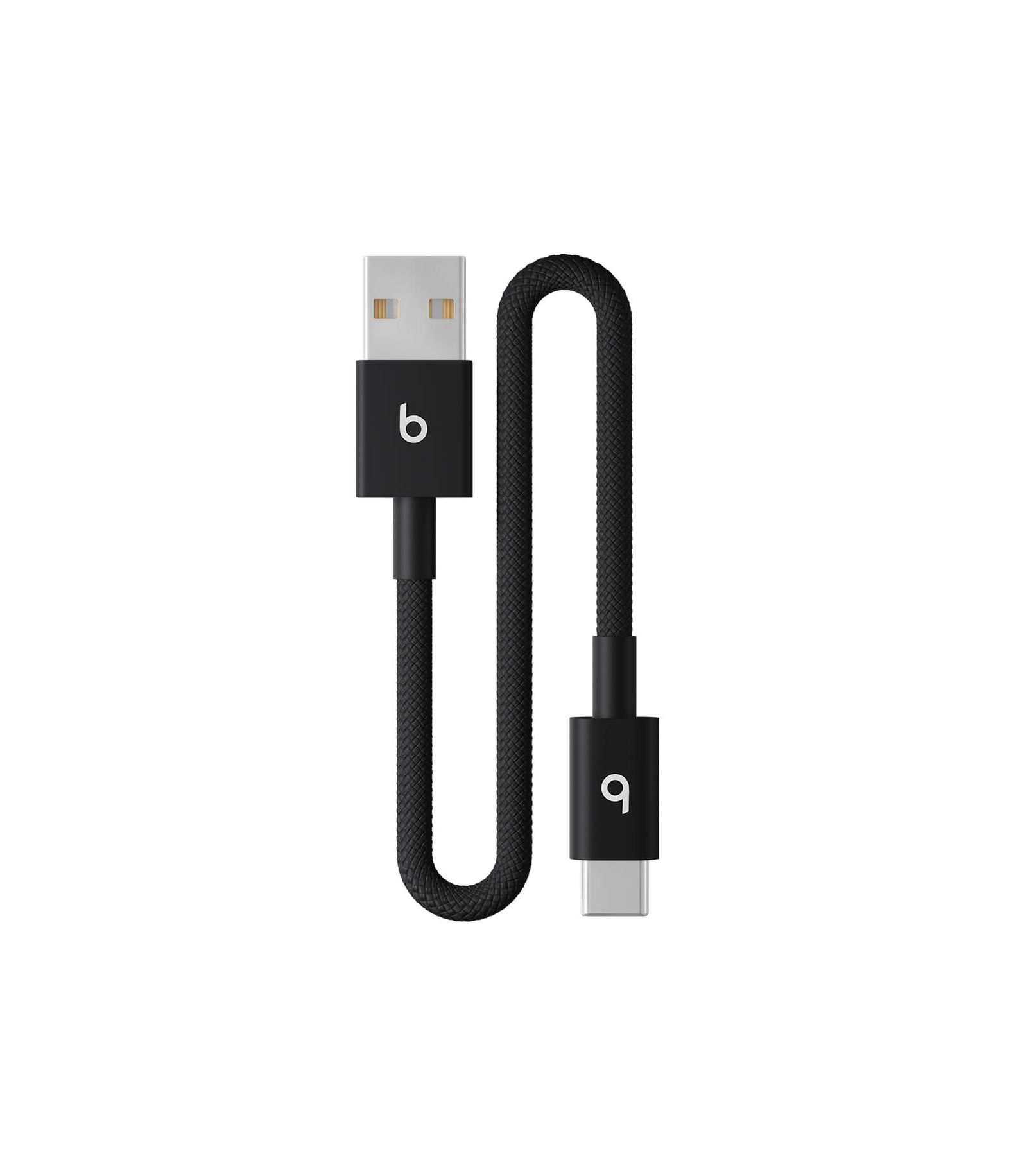 Кабель Beats USB-A to USB-C Woven Short Cable (20 cm) - Bolt Black