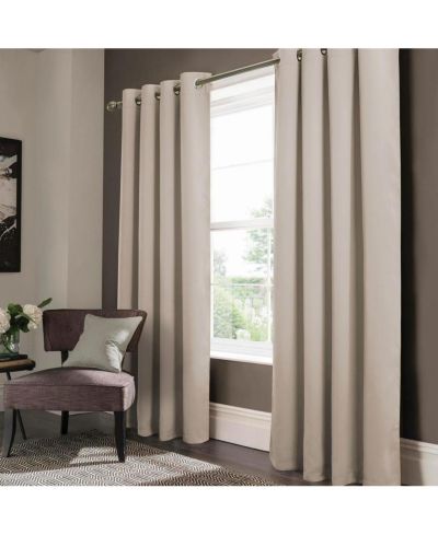 Olivia Gray Anchorage Blackout Grommet Single Curtan Panel - 54" x 90", Ivory