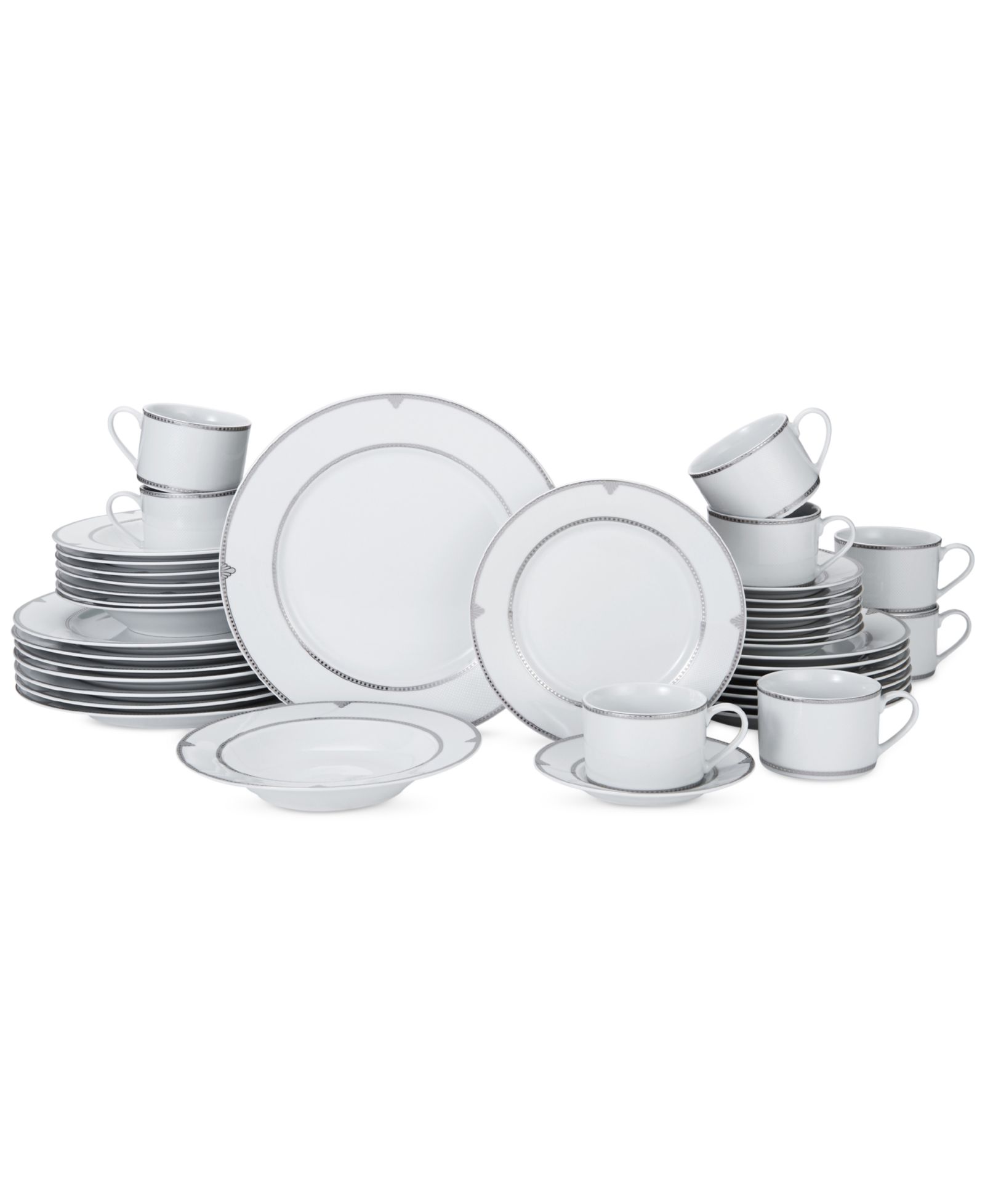Mikasa Regent Bead 40 Pc. Dinnerware Set, Service for 8