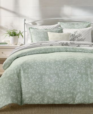 Charter Club Willow Print 3-Pc. Duvet Cover Set, Full/Queen