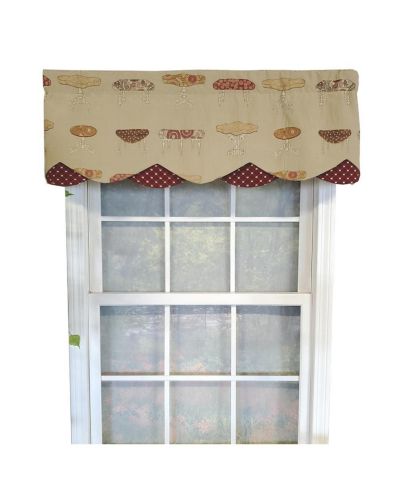 RLF Home Ottoman Petticoat 3" Rod Pocket Lining Luxurious and Elegant Window Treatment Valance