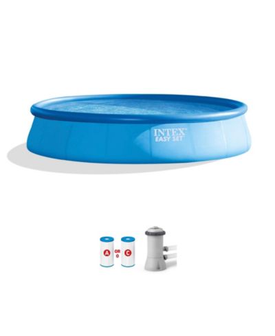 Intex 28141EH 13' x 33" Easy Set Inflatable Swimming Pool w/ 530 GPH Filter Pump