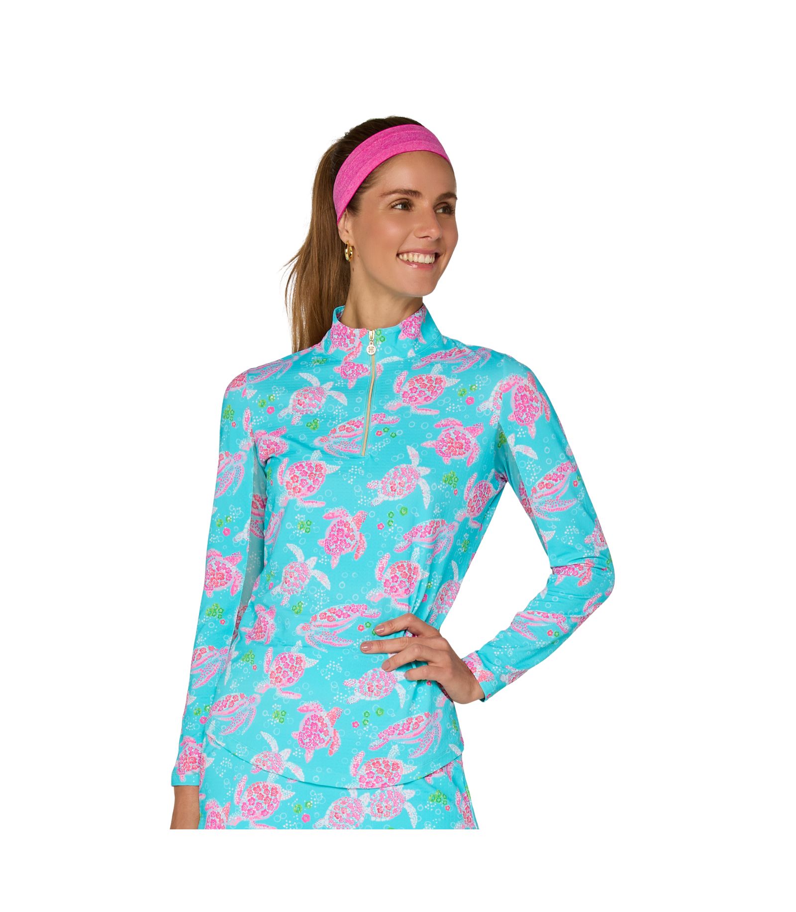 G Lifestyle Long Sleeve Mock Neck Top