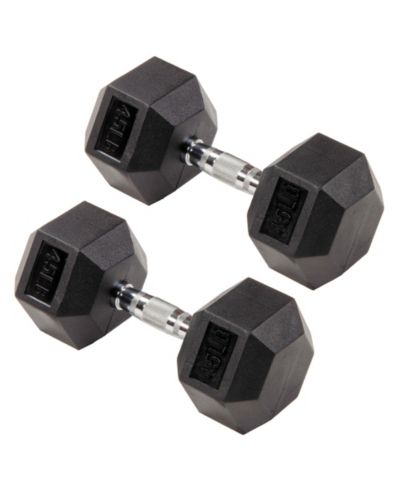 Набор гантелей Signature Fitness Hex Dumbbells для силовых тренировок, 45 lbs