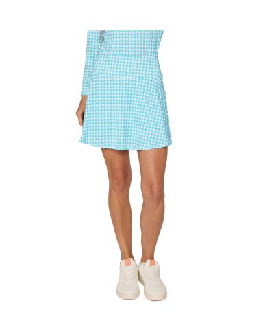 Carib. Turq houndstooth