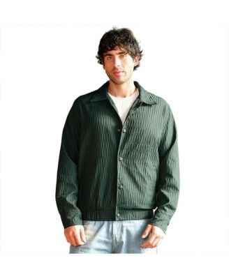 Campus Sutra Men's Crease-Tactile Bomber Jacket