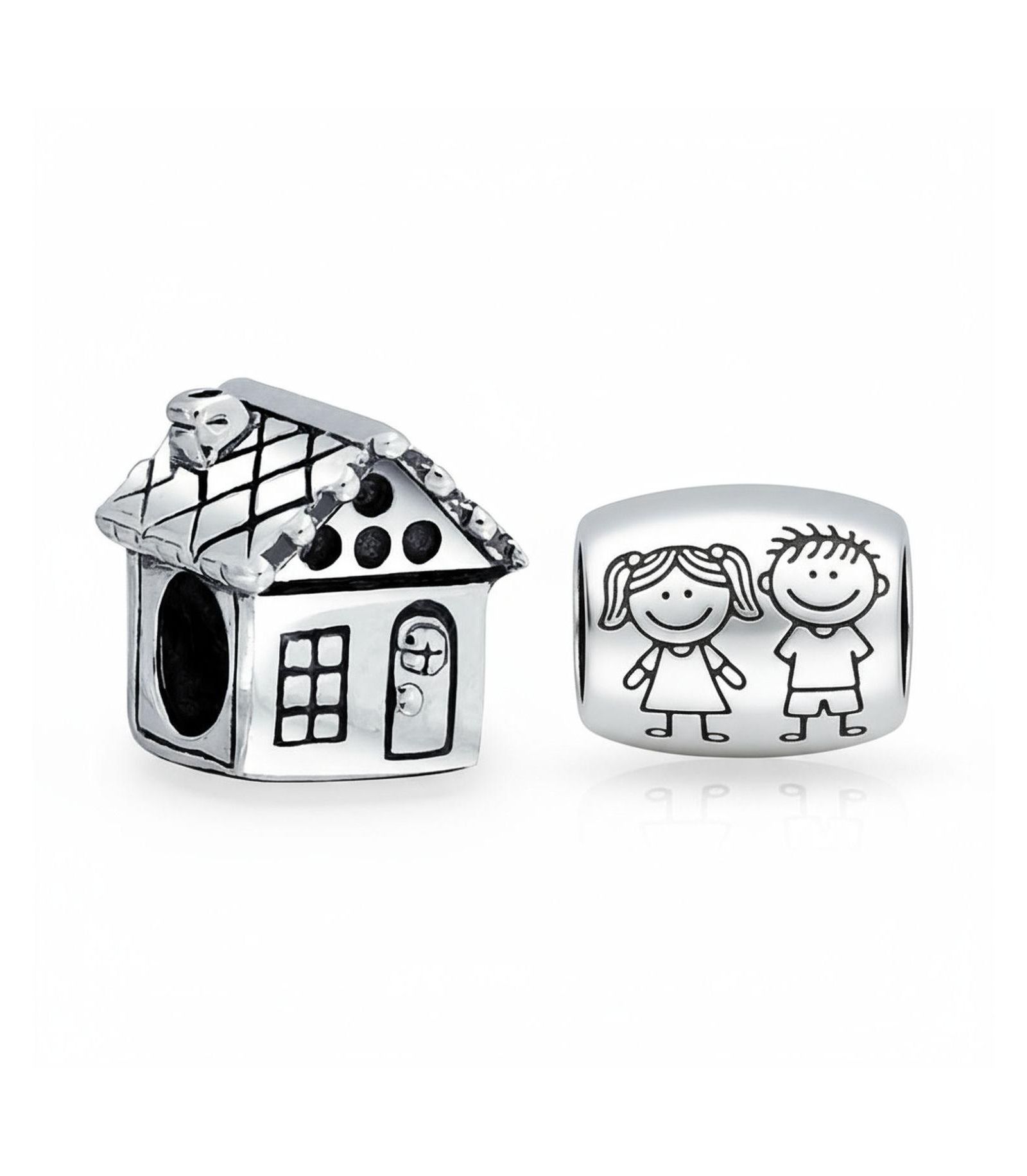 Подвеска-шарм Bling Jewelry Sterling Silver Homeowner Family House для браслета (набор)