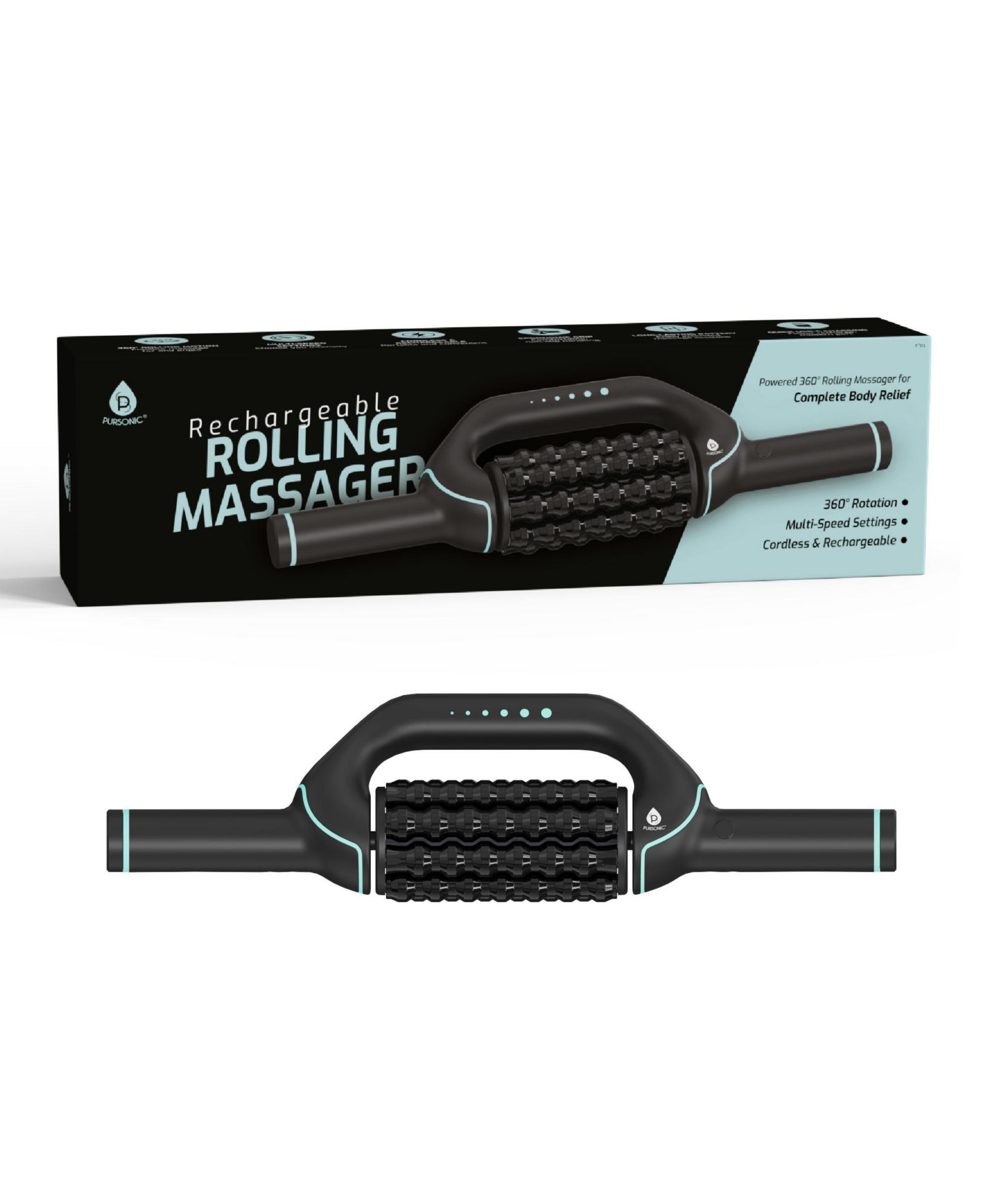 Переносной массажер PURSONIC Rechargeable Rolling Massager