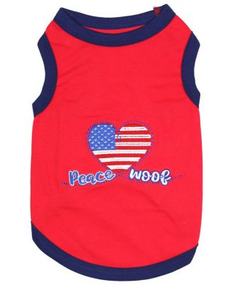 Parisian Pet футболка Peace, Love, Woof для собак и кошек