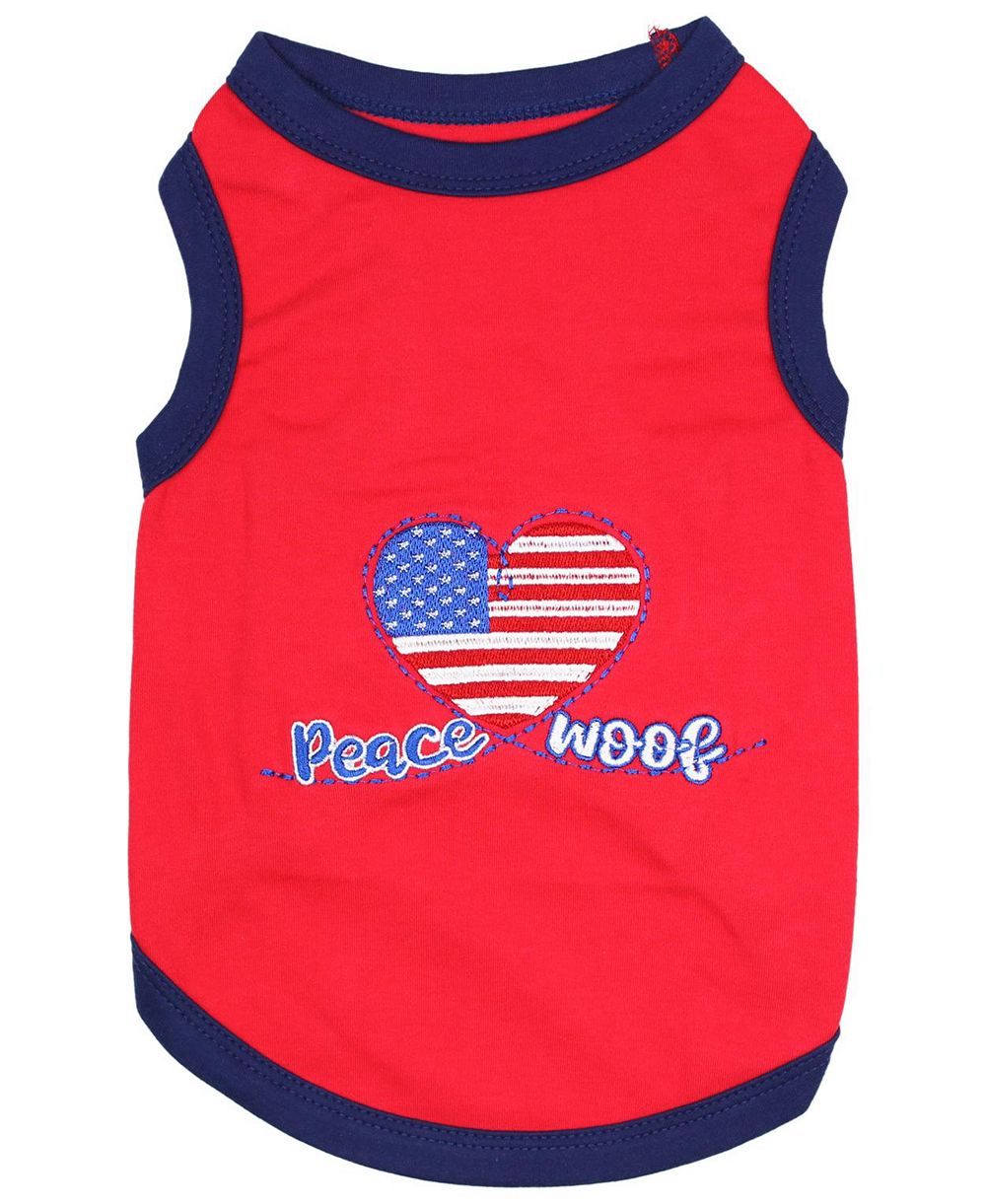 Parisian Pet Футболка для собак и кошек Peace, Love, Woof