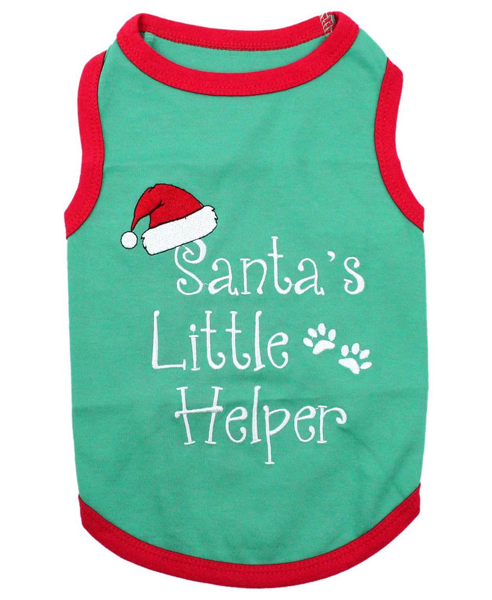 Праздничная футболка для собак Parisian Pet Santa's Little Helper