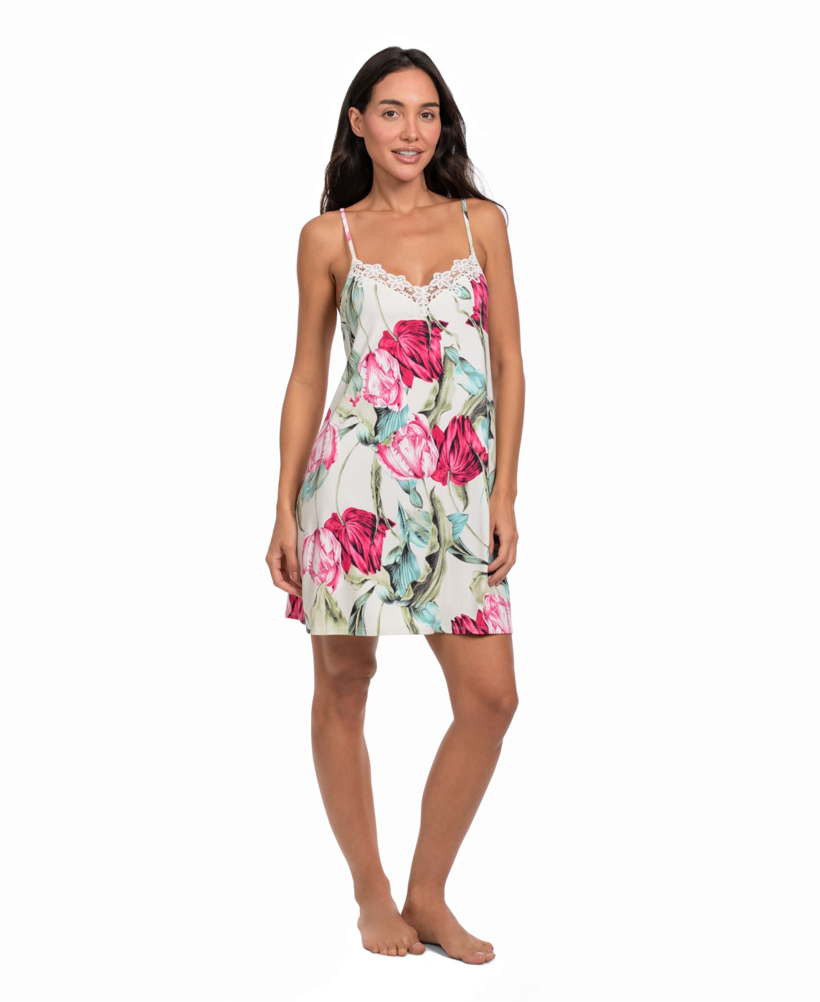 Женская Linea Donatella Tulip Garden Print Knit Chemise