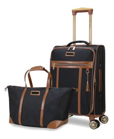 STELLA BLANC Luxe 2-Pc. Softside Expandable Carry-On and Tote Set
