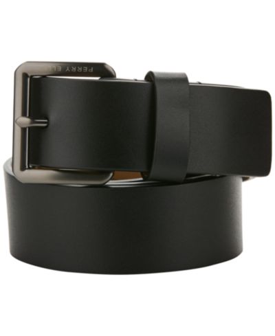 Мужской кожаный ремень Perry Ellis Portfolio Men's Casual Leather Harness Belt
