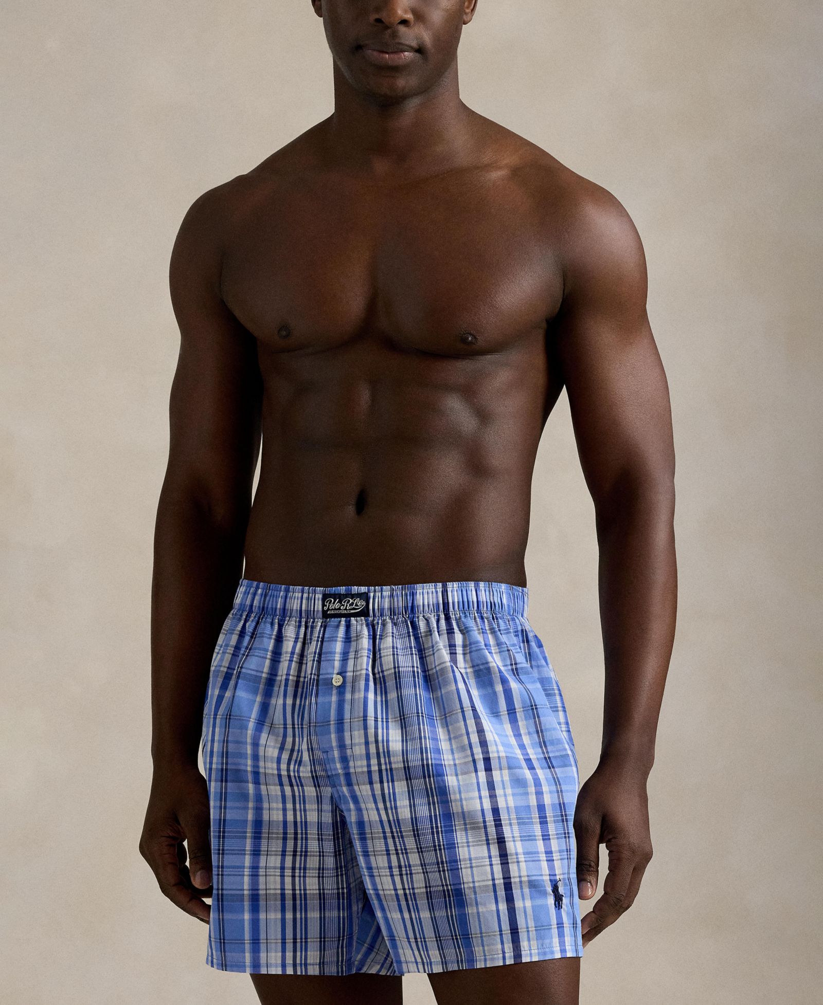 Polo Ralph Lauren Men's Plaid Woven Boxer Briefs