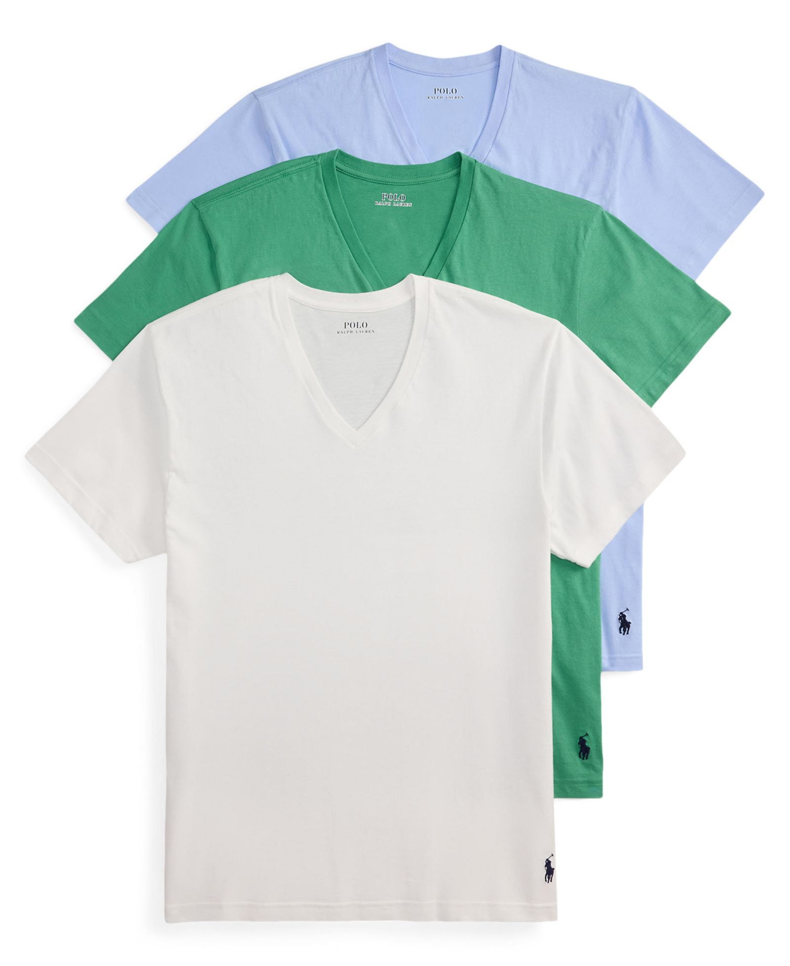 Polo Ralph Lauren Men's 3-Pack Classic Cotton V-Neck Undershirts