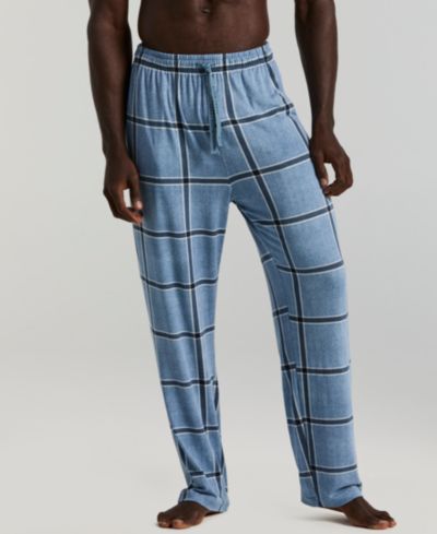 Perry Ellis Portfolio Men's Deluxe Touch Plaid Sleep Pants