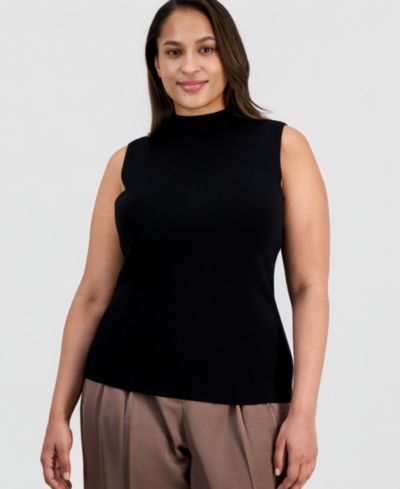 Женский жилет Tahari ASL Plus Size с воротником-стойкой