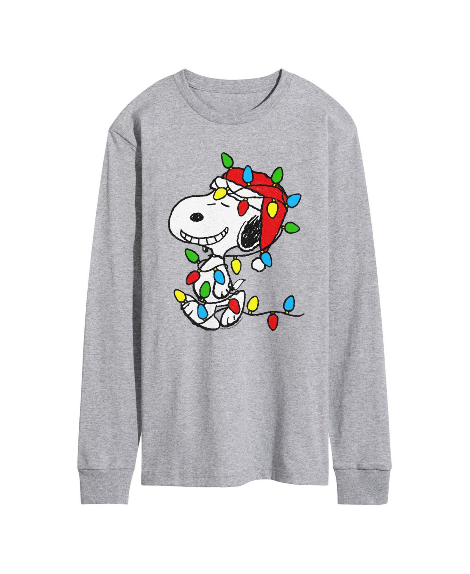 Мужская футболка AIRWAVES Peanuts Snoopy Christmas Lights