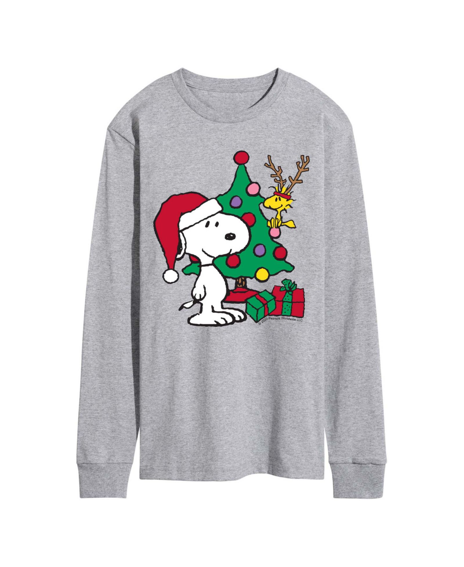 Мужская футболка AIRWAVES Peanuts Woodstock and Snoopy Christmas Graphic Long-Sleeve