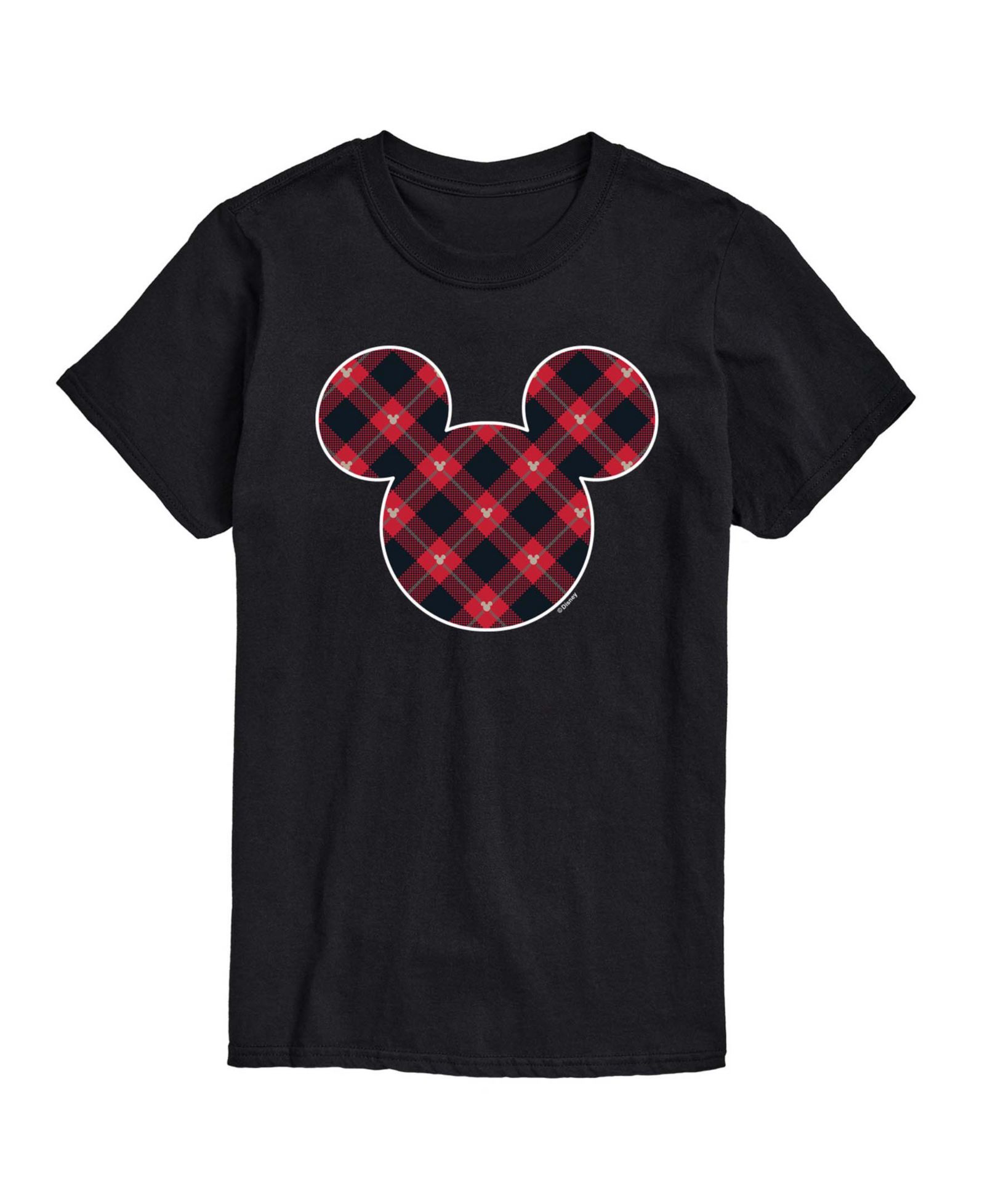 Мужская футболка AIRWAVES Disney Mickey Ears в клетку с принтом