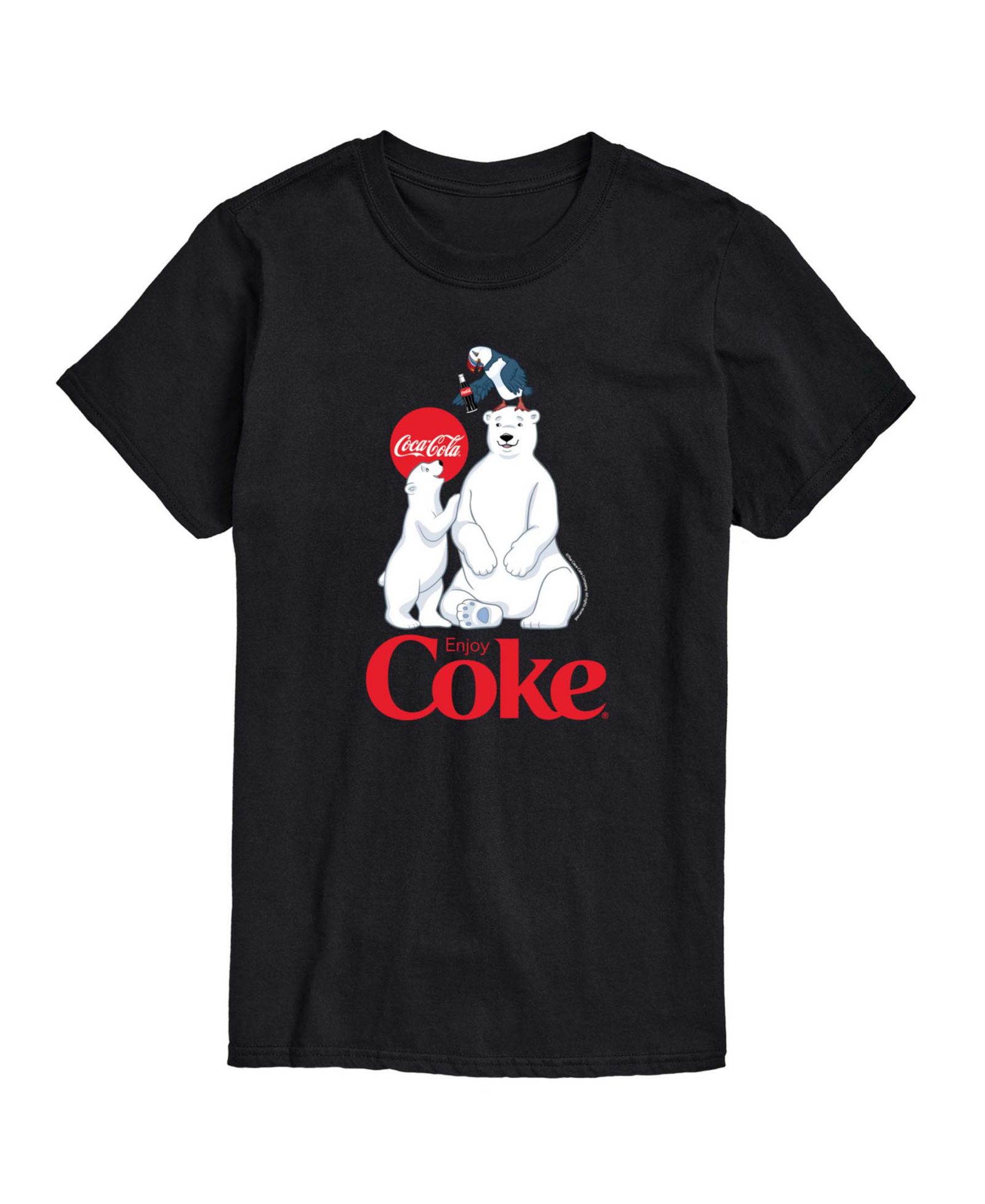 Мужская футболка AIRWAVES с графическим принтом Coca-Cola Polar Bears and Puffin
