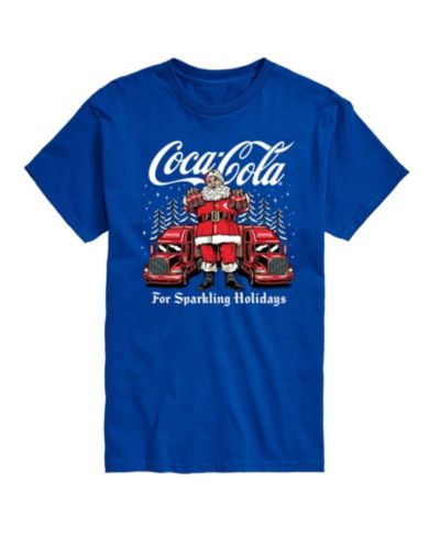 AIRWAVES Мужская футболка с графическим принтом Coca-Cola Santa, короткий рукав
