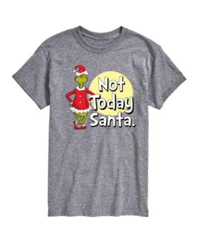 AIRWAVES Мужская футболка с принтом The Grinch Not Today Santa