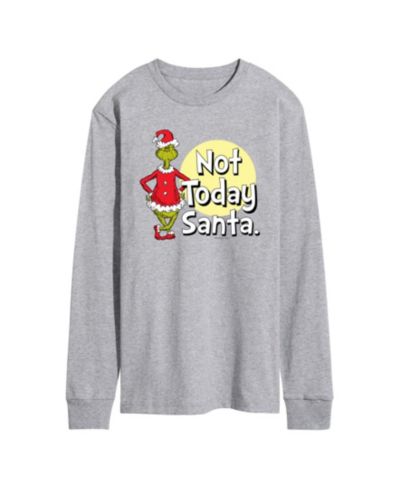 Мужская футболка AIRWAVES The Grinch Not Today Santa Long-Sleeve Graphic