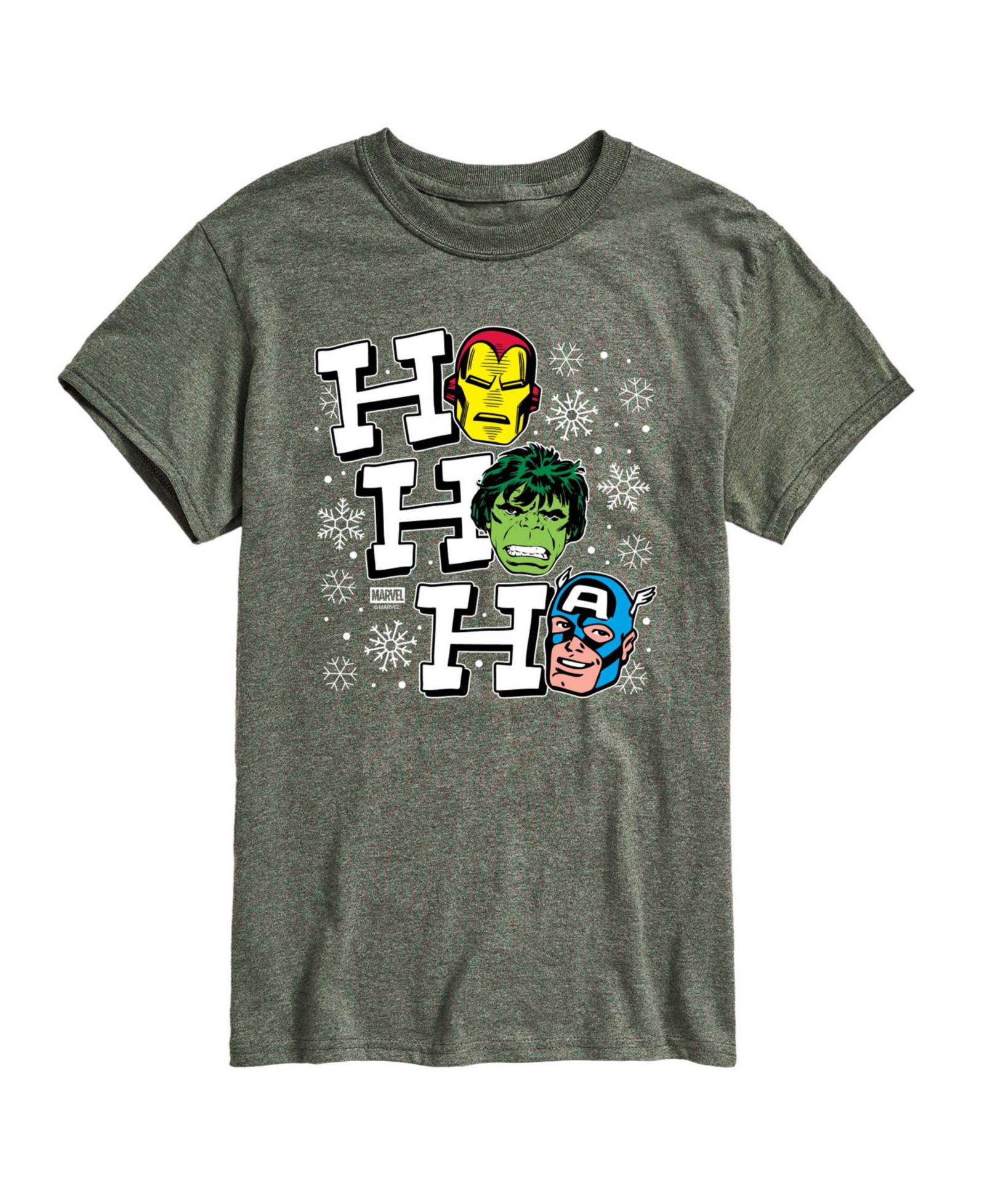 Мужская футболка AIRWAVES Men's Avengers Ho Ho Ho Vintage Short-Sleeve Graphic T-Shirt