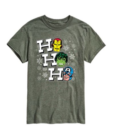 Мужская футболка AIRWAVES Men's Avengers Ho Ho Ho Vintage Short-Sleeve Graphic T-Shirt