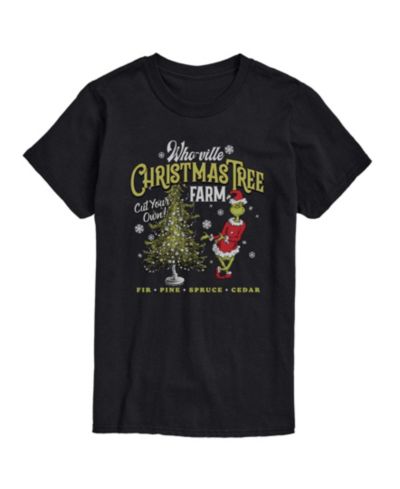 AIRWAVES Men's The Grinch Tree Graphic Short-Sleeve T-Shirt