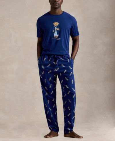 Комплект Polo Ralph Lauren Men's Polo Bear T-Shirt and Pajama Pants 2-Piece Set
