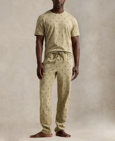 Polo Ralph Lauren Men's Crewneck T-Shirt and Pajama Pants, 2-Piece Set