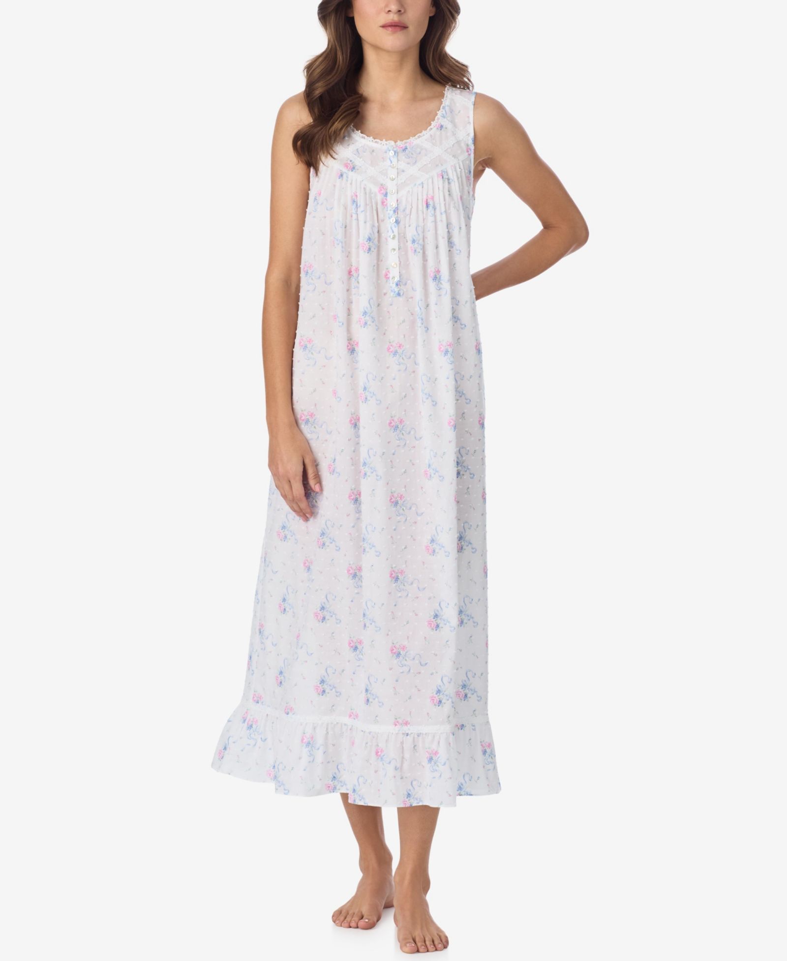 Eileen West Женский Sleeveless Swiss Dot Ballet Nightgown