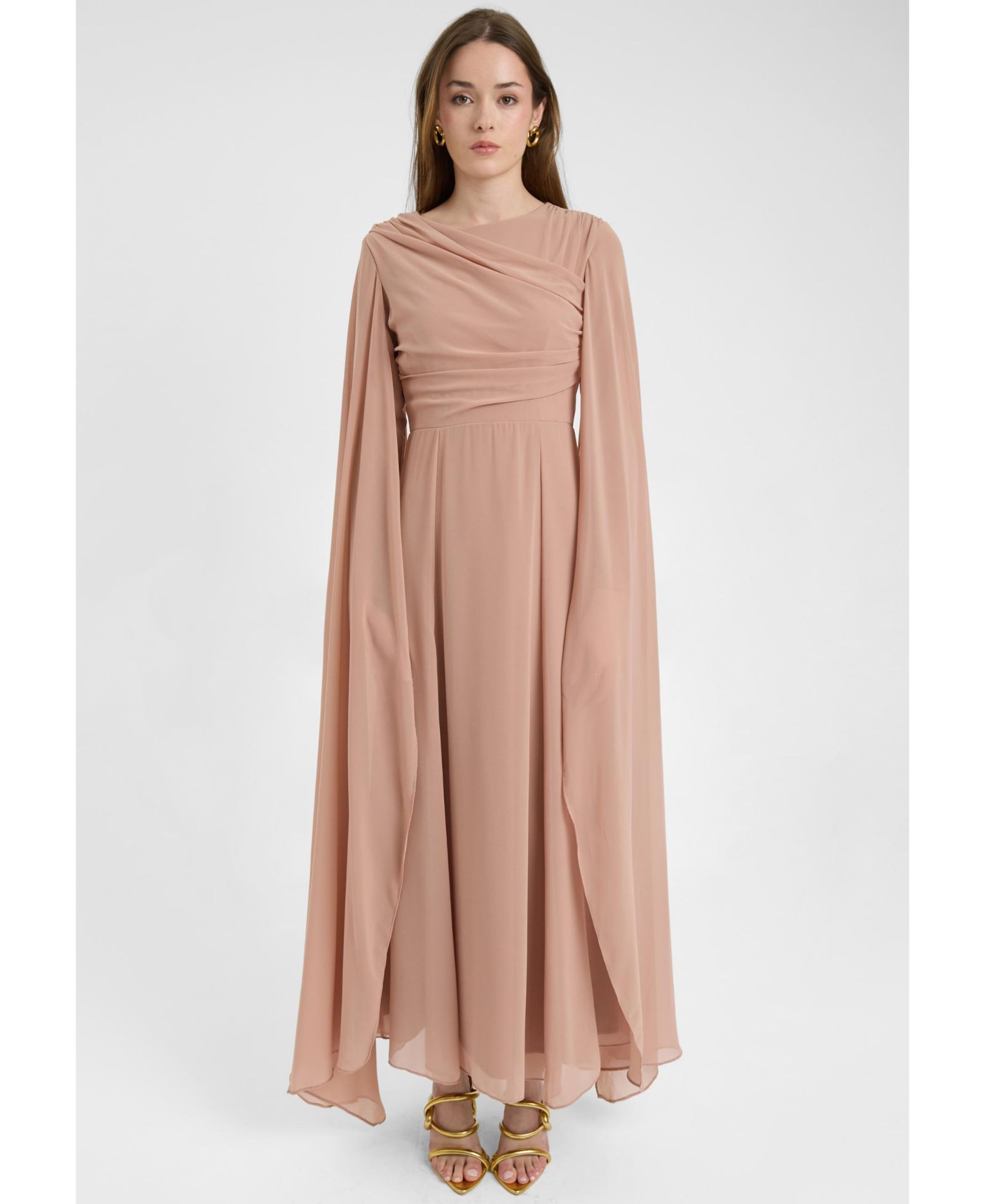 Женское шифоновое платье Maryisa Maxi With Wrap Style Top