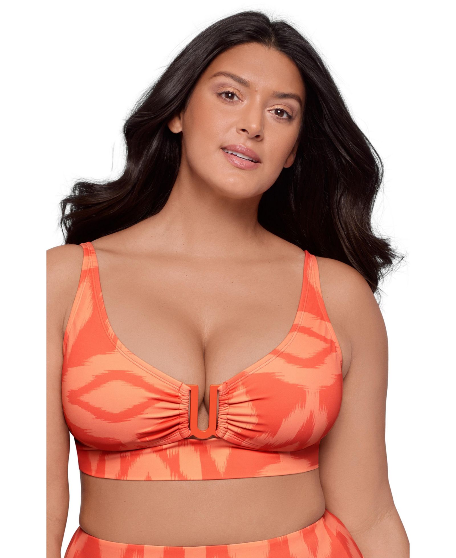 S3 Apparel Women's Supportive and Sculpting U-Wire Midkini Swimsuit Top
