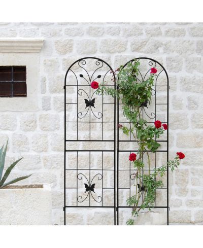 Streamdale Furniture 71" Rustproof 2 Pack Metal Garden Trellis