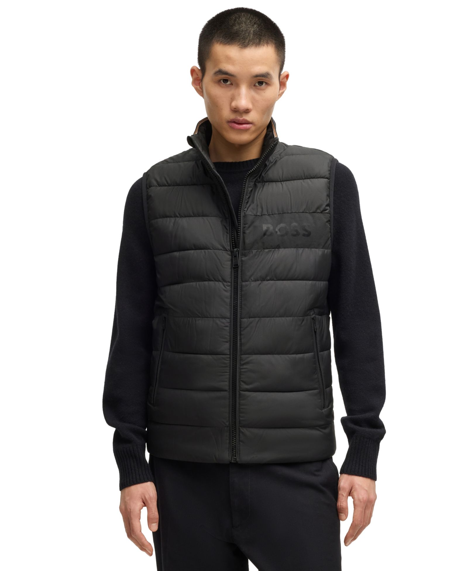 Мужской жилет BOSS by Hugo Boss Water-Repellent Tonal Logo Gilet