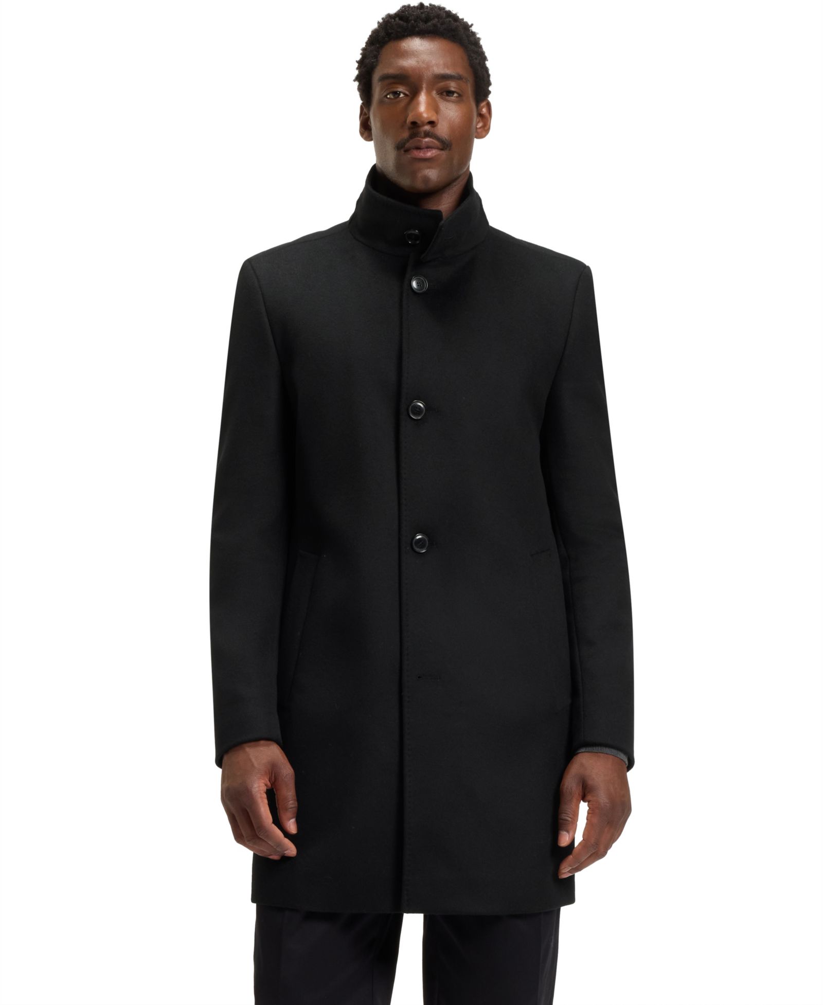 BOSS by Hugo Boss Men's Wool Cashmere Slim-Fit Coat