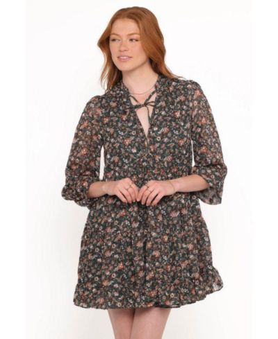 Petal and Pup Women's Jinny Long Sleeve Mini Dress