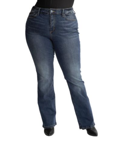 SLINK Jeans Women's Denim high rise bootcut