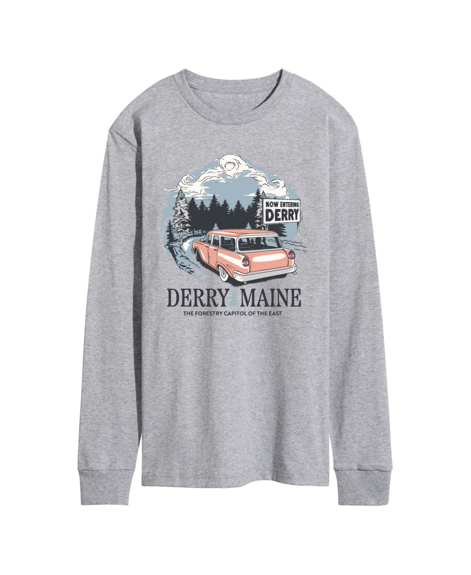 AIRWAVES Men's Welcome to Derry Destination Graphic T-Shirt