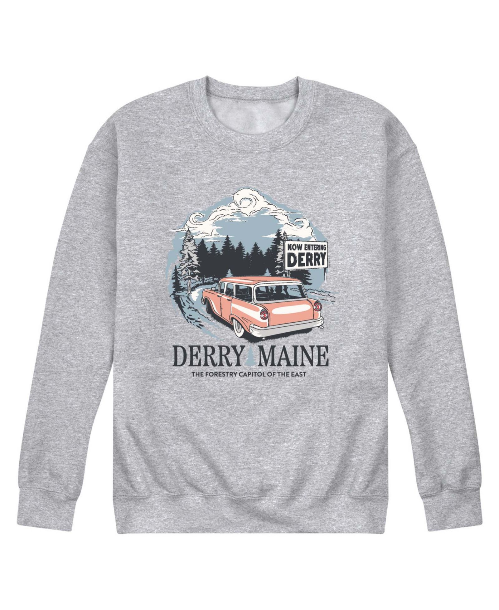 AIRWAVES Men's Welcome to Derry Destination Long-Sleeve Sweatshirt