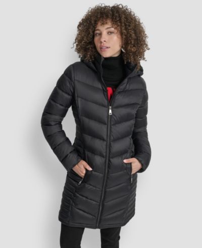 DKNY Женское длинное пальто на молнии