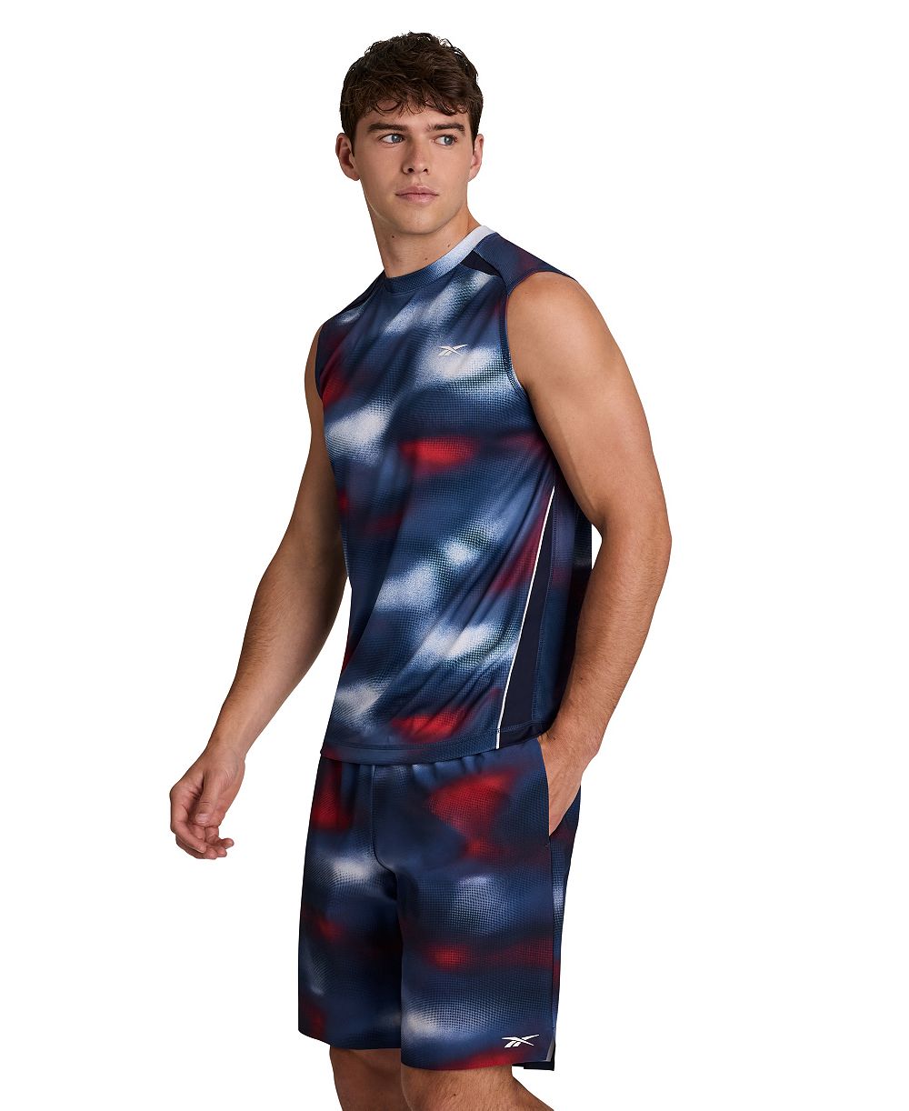Reebok Men's Ombre Logo Crewneck Tank Top