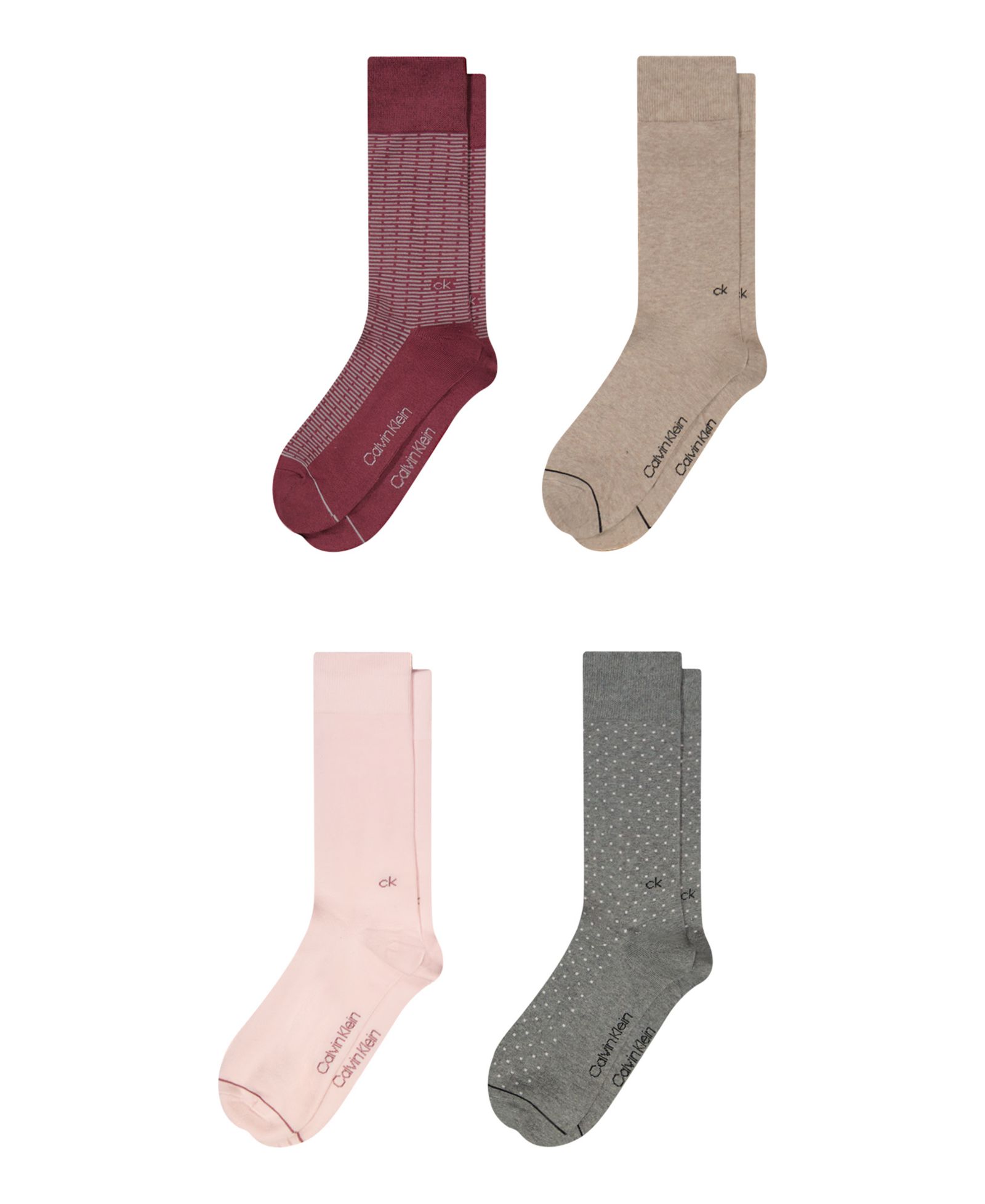 Calvin Klein Men's Cotton Dress Crew Socks, 4-Pack