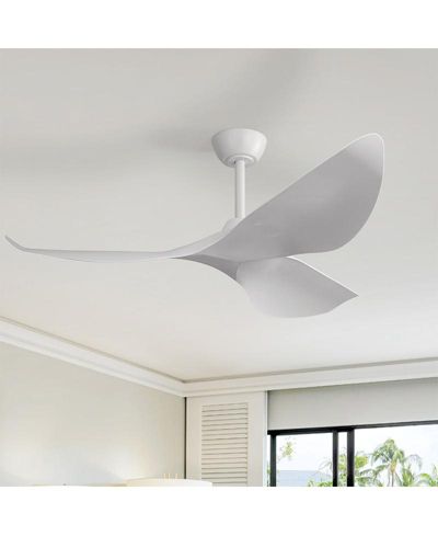 Sofucor 52-inch Light weight Modern White 3-Blade Ceiling Fans with Remote Control Function