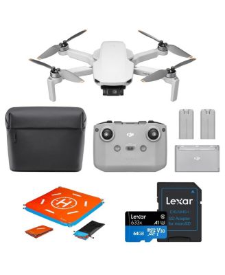 Дрон DJI Mini 4K Fly More Combo + 64GB Micro Memory Card + Landing Pad